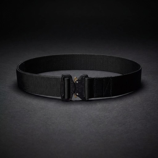 Helikon-Tex Cobra FC45 belt detail — quick-release buckle mechanism